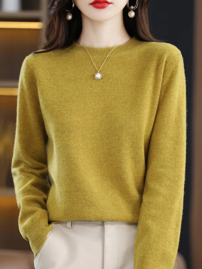 Jersey de punto de lana merina para mujer addonee