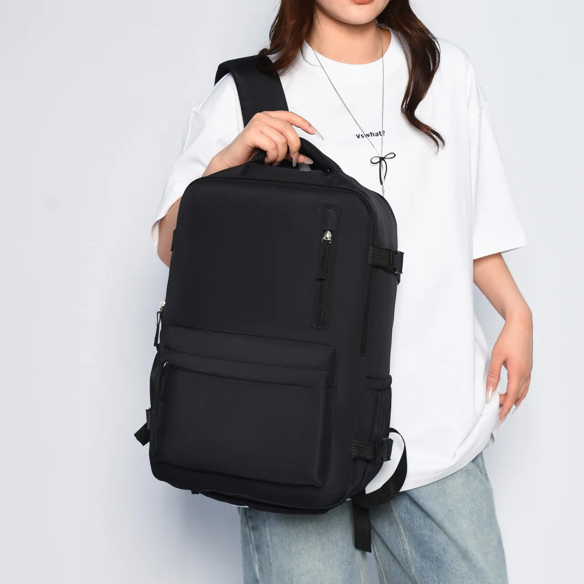 Custom Photo & Name Laptop Backpack - Personalised Large Capacity Travel Bag