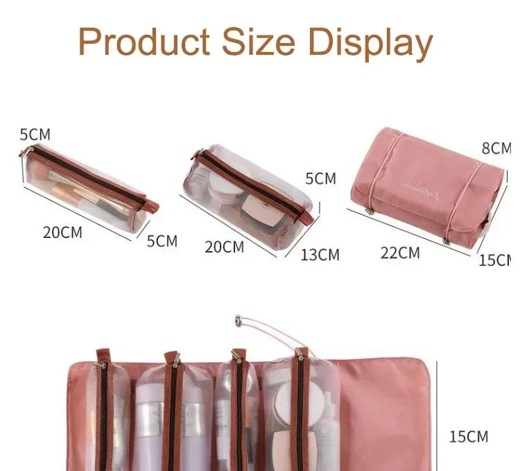 Makeup Organizer Bag – Luxury Toiletry Kit & Cosmetic Travel Case for Women