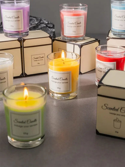 Aromatherapie-Kerze aus Sojawachs | 8 Std. Brenndauer | Rauchfrei | Lavendel, Rose oder Gardenie | Für Zuhause, Hotel & als Geschenk