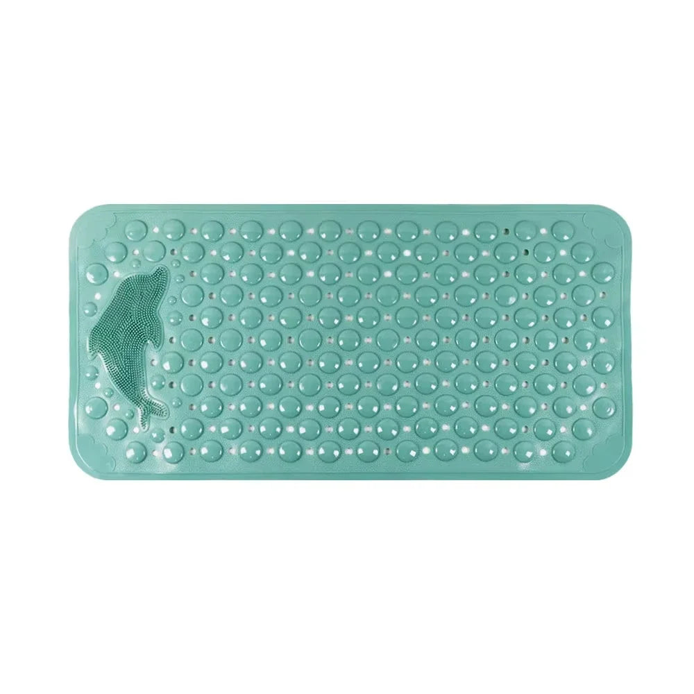 Dolphin Non-Slip Bath Mat with Suction Cups, 35 x 70 cm