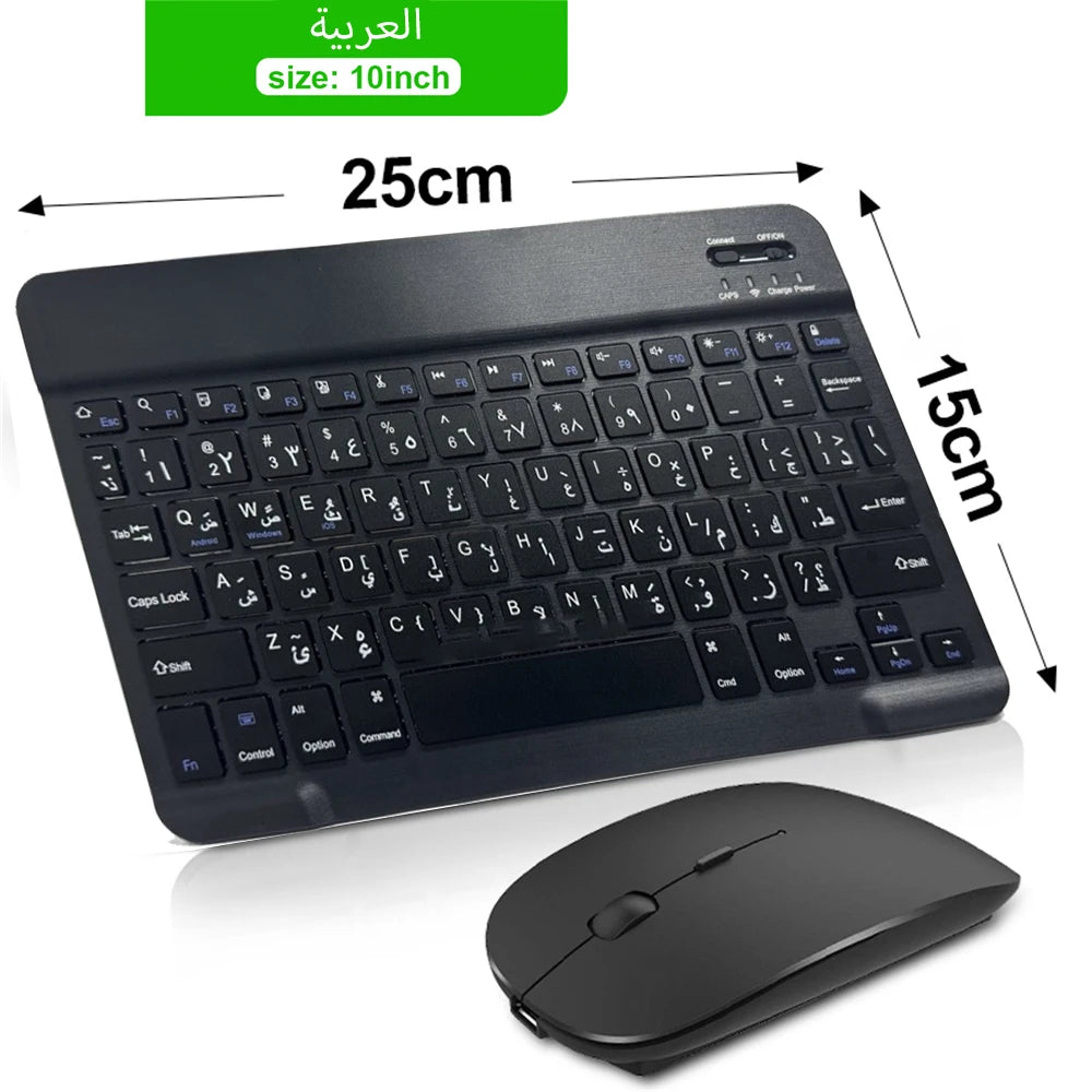 Bluetooth Keyboard & Mouse – Slim Wireless Set for Tablets & Laptops