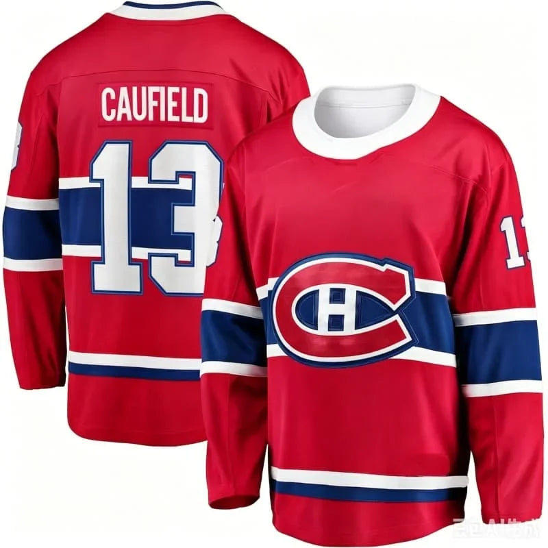 2026 Montreal Canadiens Dobson #53 Hockey Jersey | Classic Red White V-Neck Fan Top