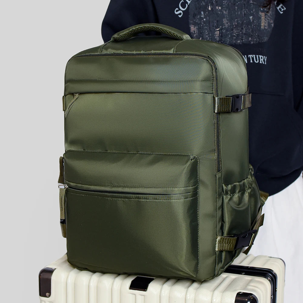 Backpack for Men and Women, Simple Business Trip Luggage Bag, Boarding Travel Bag, Large Capacity Backpack