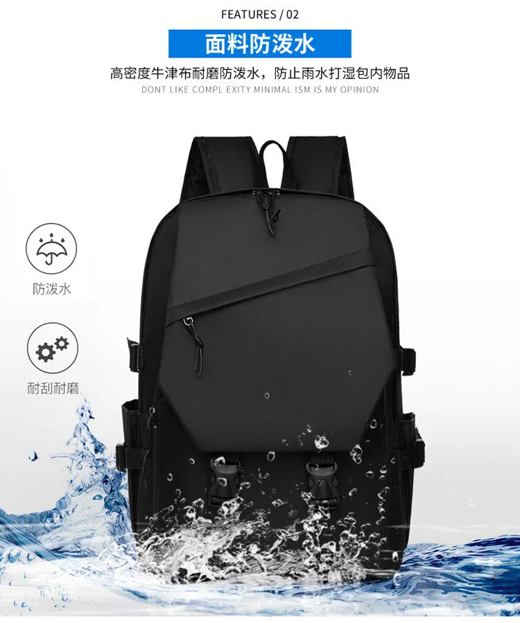 Multi-Functional Student Laptop Backpack - Large Capacity Commuter School Bag