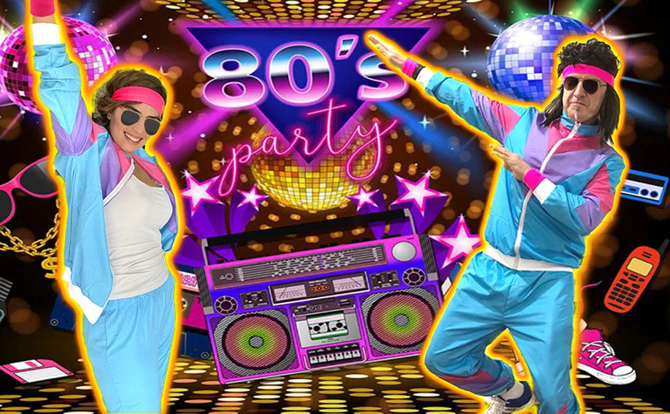 80s & 90s Retro Tracksuit Costume Set