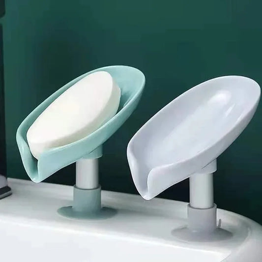Leaf-Shaped Self-Draining Soap Holder