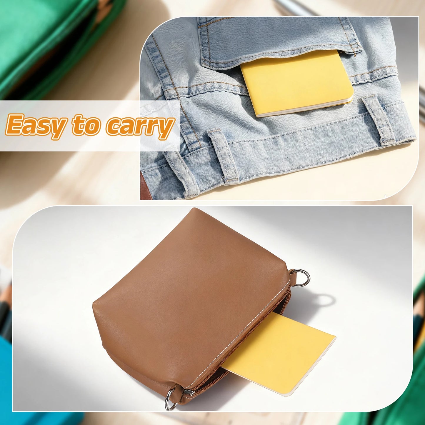 4/6Pcs A6 Mini Pocket Notebook Kraft Paper Lined Journal Memo Pad 30 Sheets/60 Pages Portable Notebook Notepad Office Supplies
