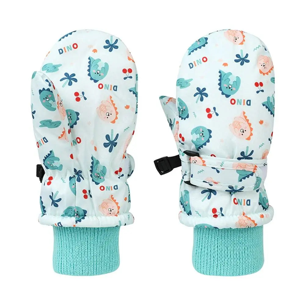 Little Kids' Thickened Snow Gloves – Water-Resistant (Ages 2–6)