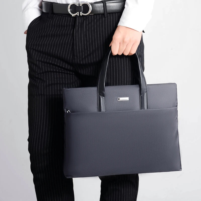 Large Capacity Laptop Tote Bag - Business Office Handbag with Notebook Compartment