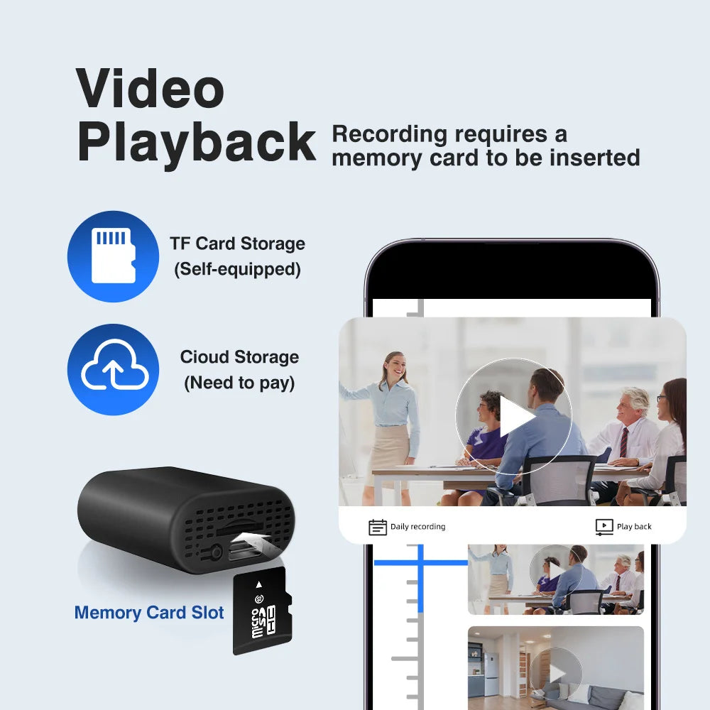 Mini WiFi Security Camera – Live View on Your Phone, Motion Detection