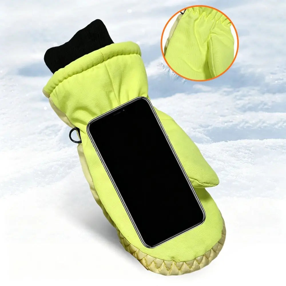 Little Kids' Snow Gloves – Windproof Non-Slip Ski Gloves (Ages 2–5)
