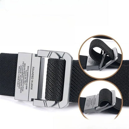 Gurt aus Canvas-Gurtband mit Metalllegierungsschnalle – Lässiger Outdoor-Gürtel für Herren & Damen