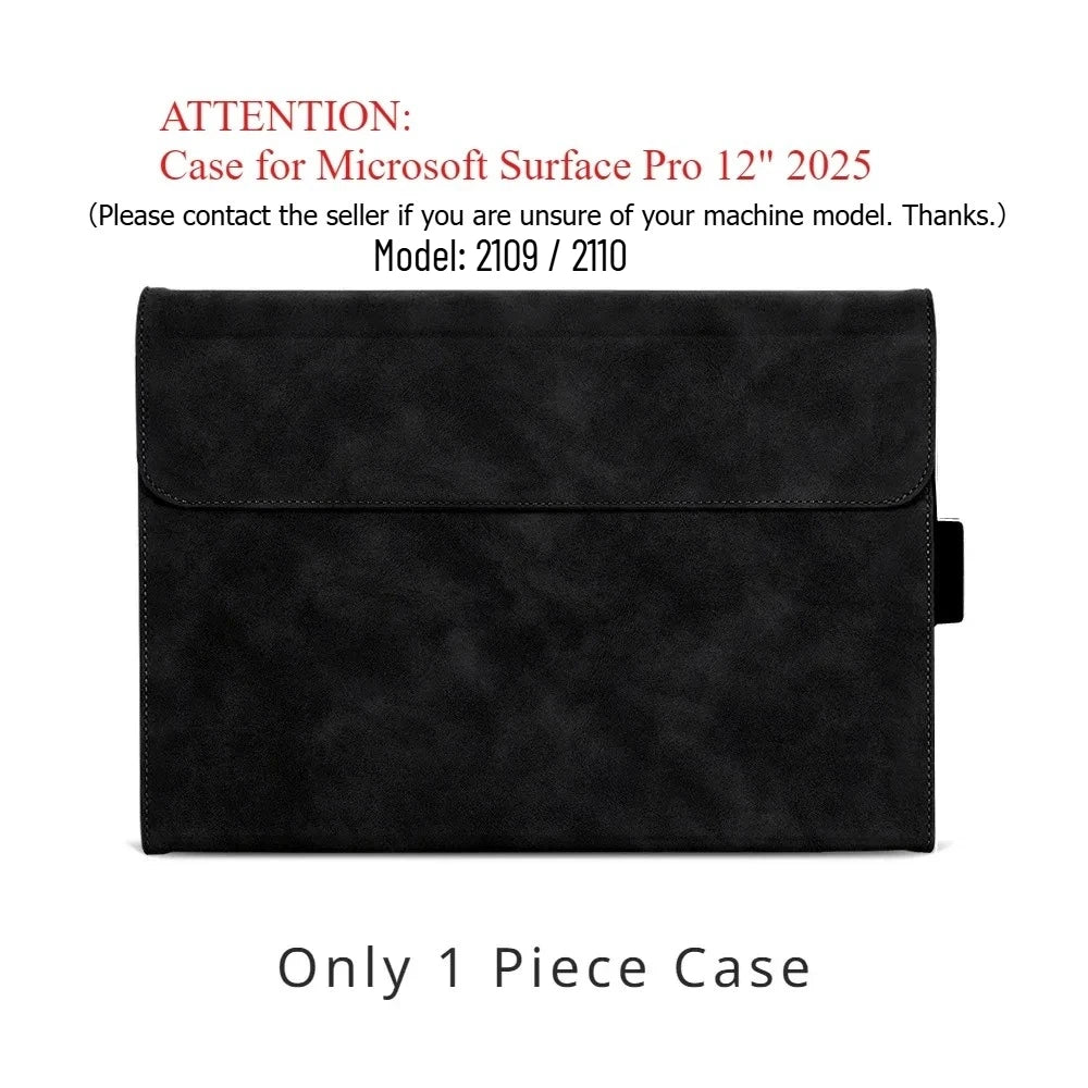 Case for Microsoft Surface Pro 12 Inch 2025 Portfolio Case Multiple Angle Stand Tpu Shell for Surface Pro 12" Model 2109/2110
