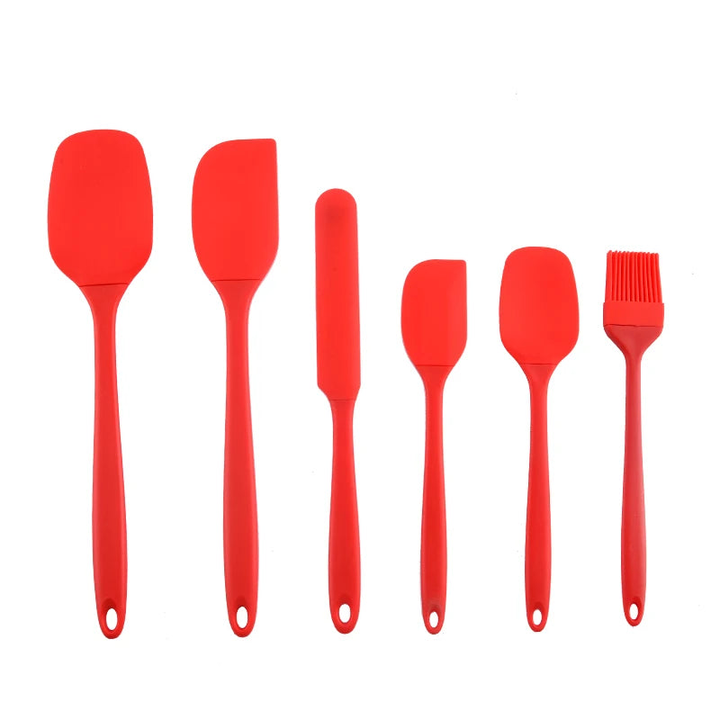 Silicone Kitchen Utensil Set – 6-Piece Spatula & Baking Tools