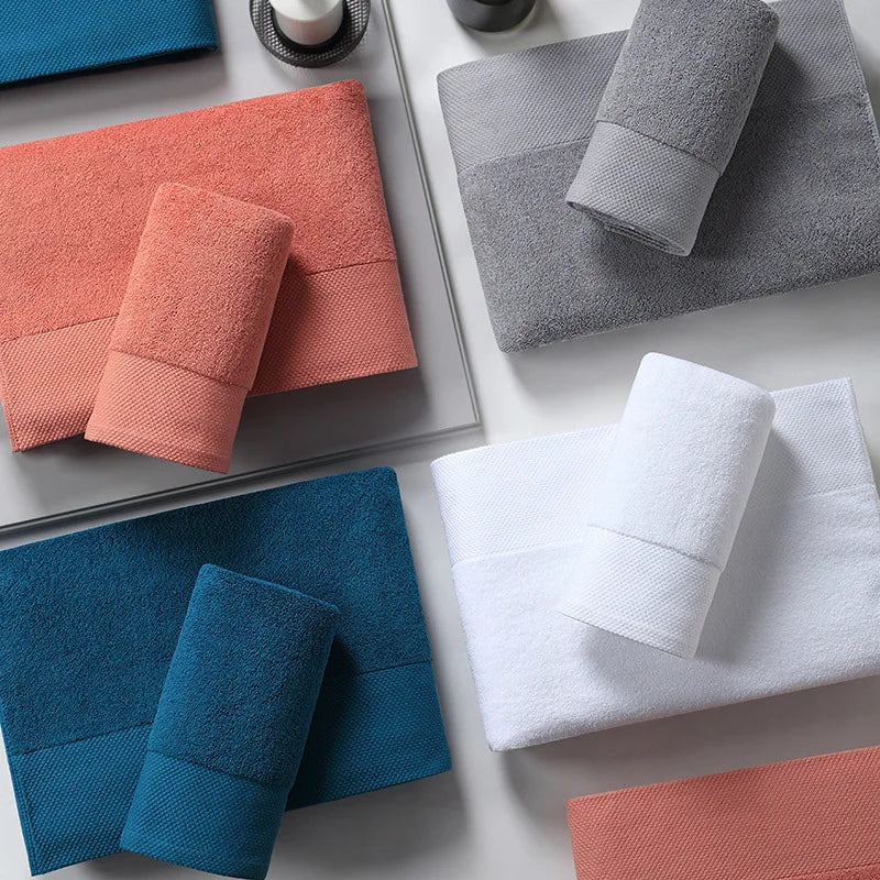 Heavyweight Cotton Bath Towel – Hand Towel or Oversized 90 × 180 cm