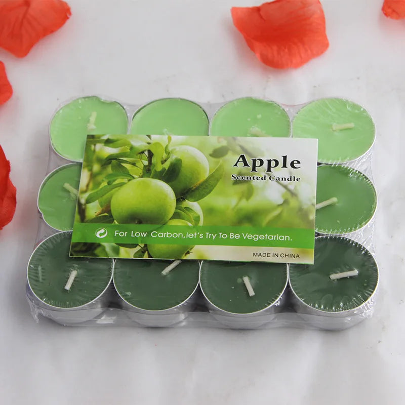 12pcs Scented Candles Gradient Color Soy  Smokeless Room Ornaments Aromatic Aroma  for Festivals Bedroom Party Living Room