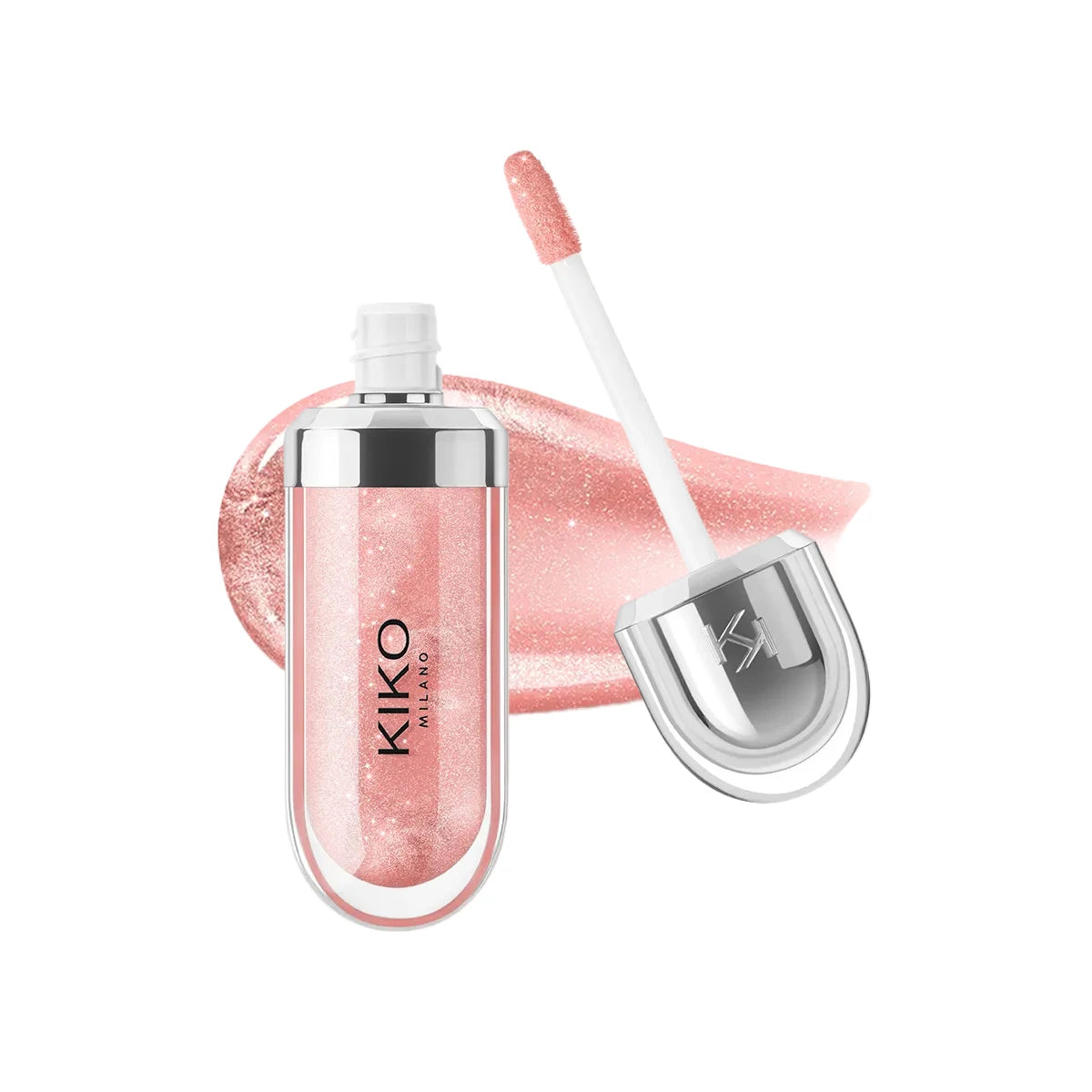 Original Kiko 3D Mirror Lip Glaze Waterproof Non Fading and Non Stick Cup Gentle Bean Paste Color Fine Shiny Point Charm Red