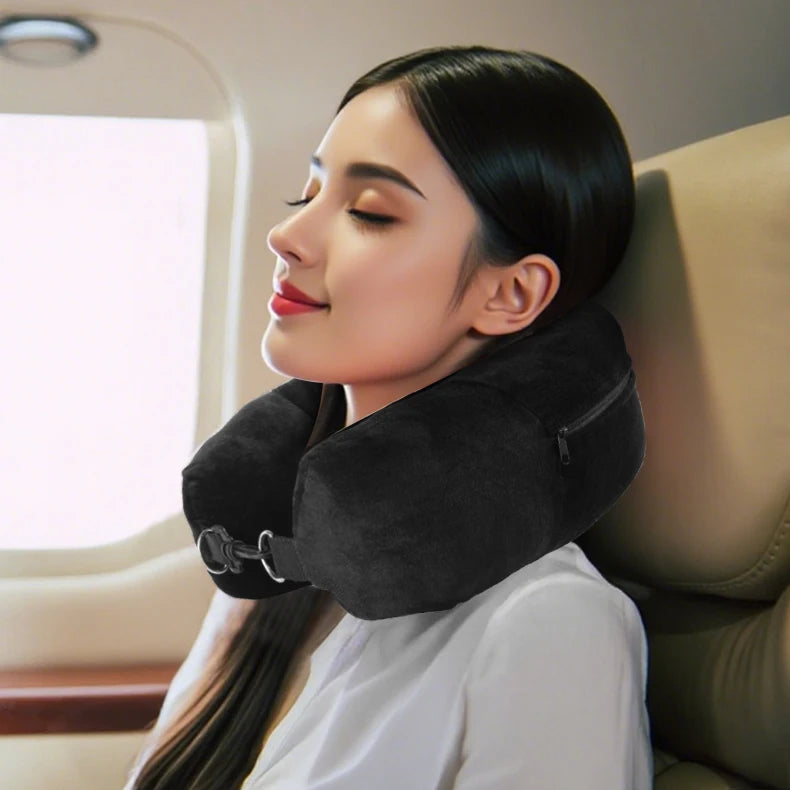 Coussin de voyage pour la nuque à remplir – Housse en U à garnir avec des vêtements