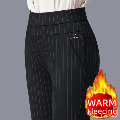 SUYISODA Damen High-Waist Stretch-Bleistift-Hose