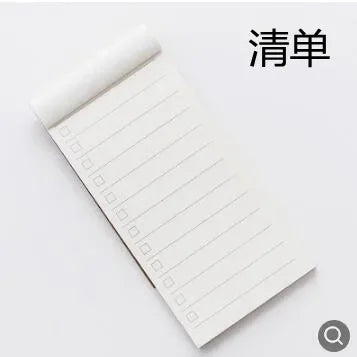 Pocket Kraft Paper Memo Pad Notepad Stationery Scrapbooking Memo Notes To Do List Tear Checklist Note Pad Blank White Labels