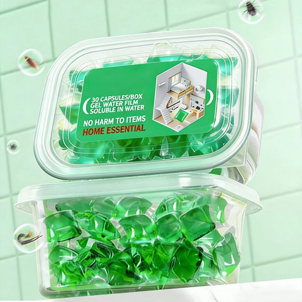 Odor Removal Sewer Cleaner Scented Gel Airs Freshener For Sinks Drains Gel Water Film Soluble In Water For Kitchen For Bathroom