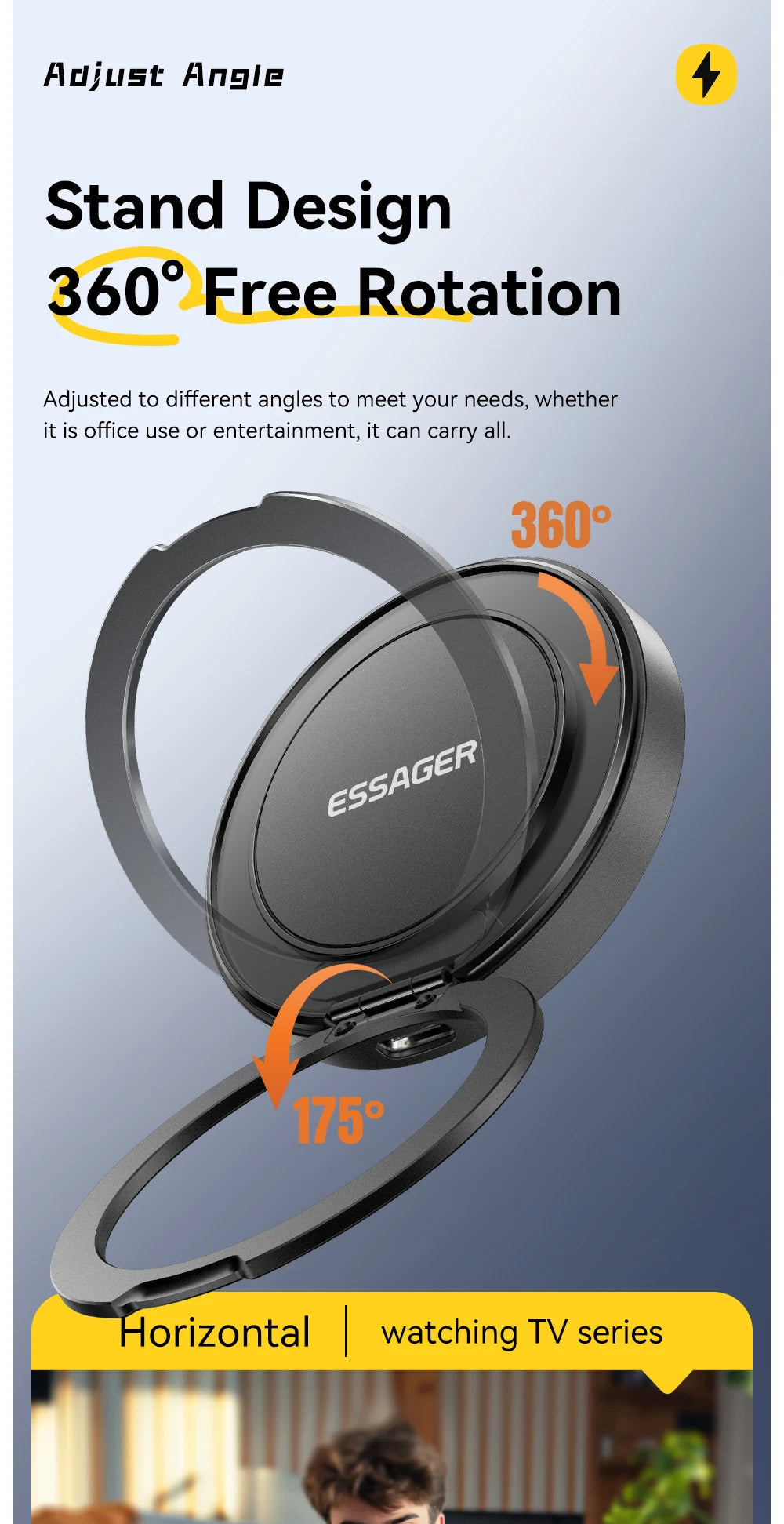 Essager 15W Magnetic Wireless Charging Stand for iPhone
