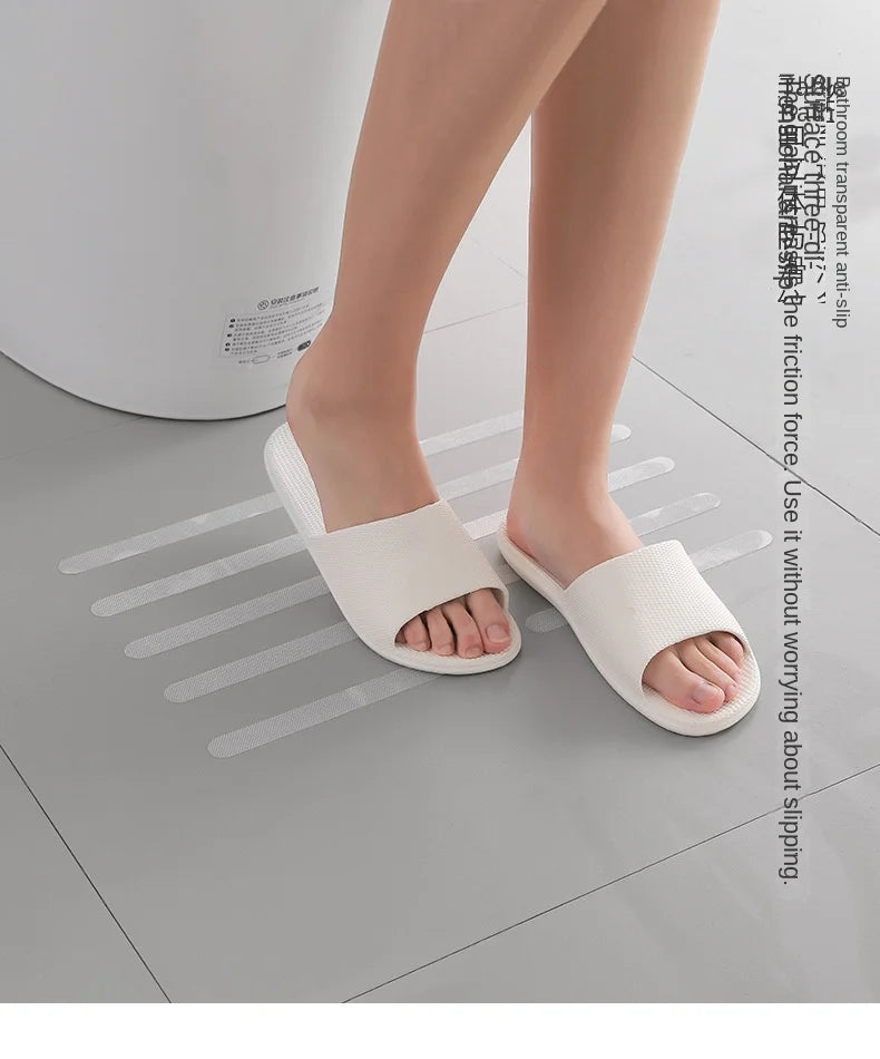 Transparent Non-Slip Adhesive Strips for Bath & Stairs