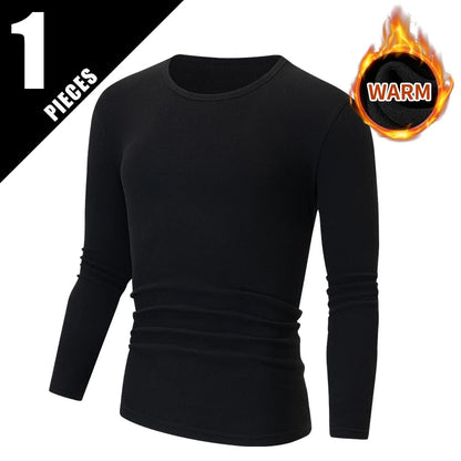 Men's Thermal Base Layer Top – Warm Long-Sleeve Undershirt