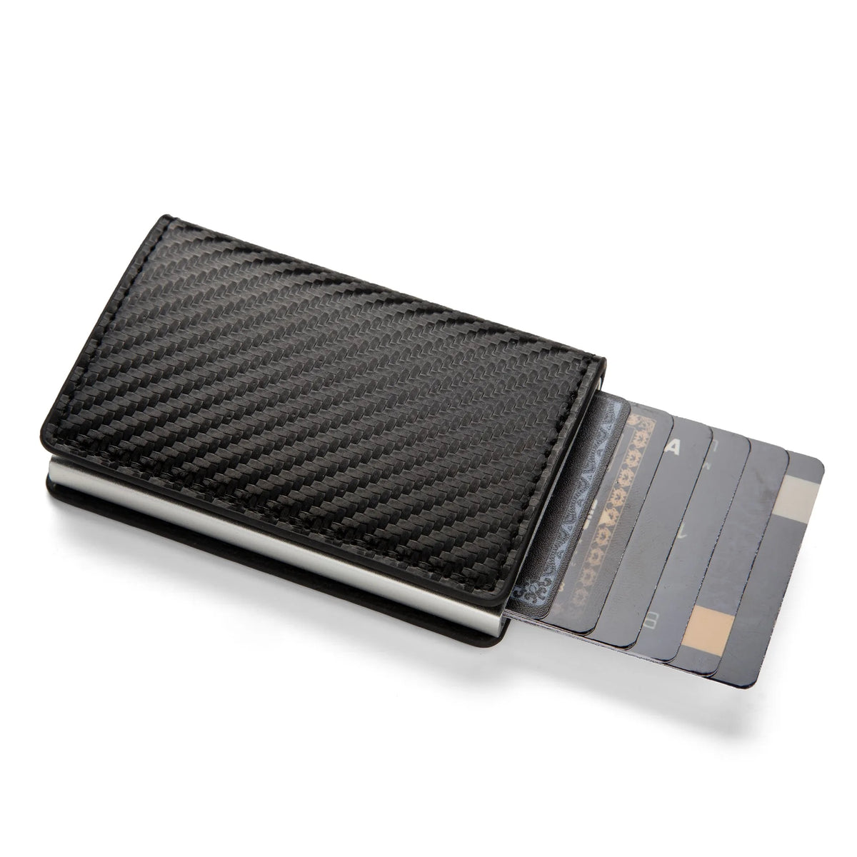Pop-Up RFID Card Holder Wallet – Slim PU Leather Minimalist Wallet