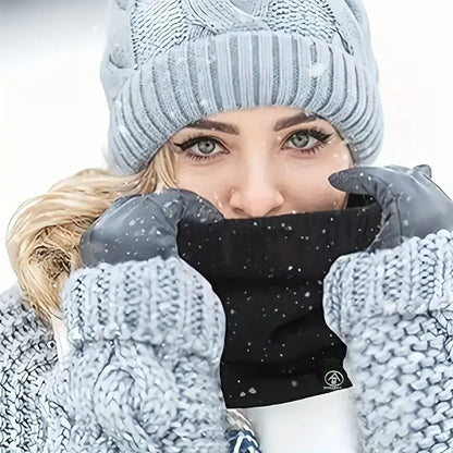 Fleecegefütterter Winter-Schlauchschal – Winddichter Unisex-Halswärmer