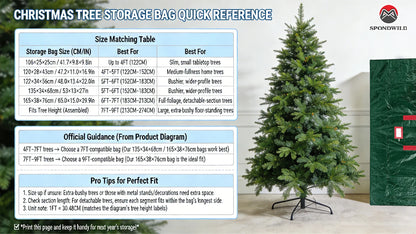 Christmas Tree Storage Bag – Fits Up to 9 ft Artificial Trees, with Handles