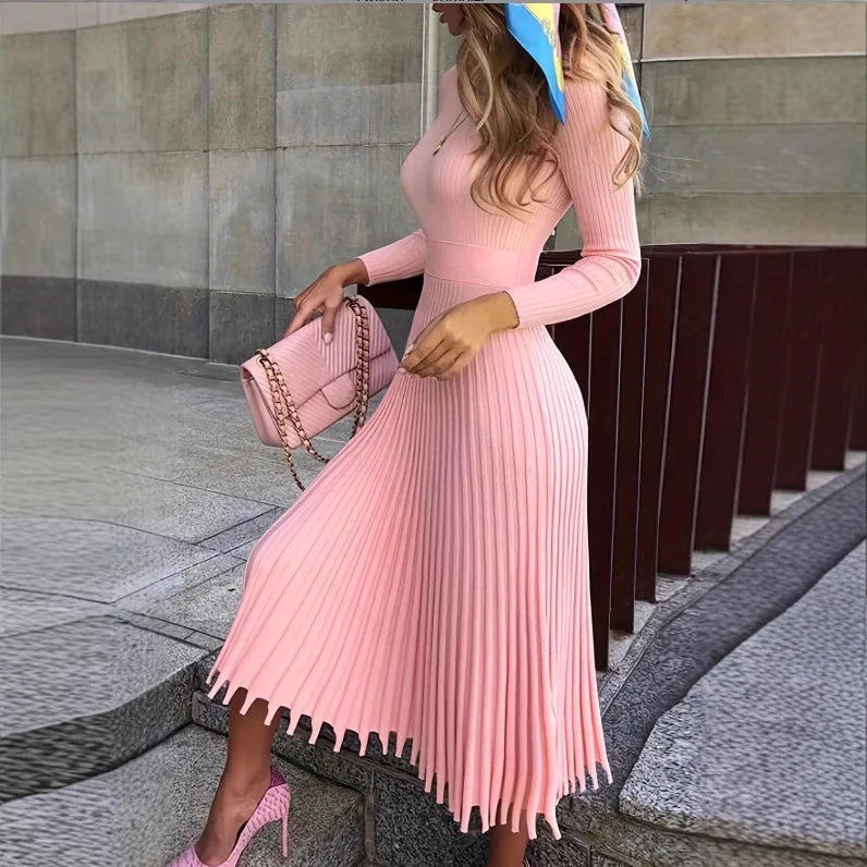 Women's Pink Sleeveless Embroidered Mini Dress