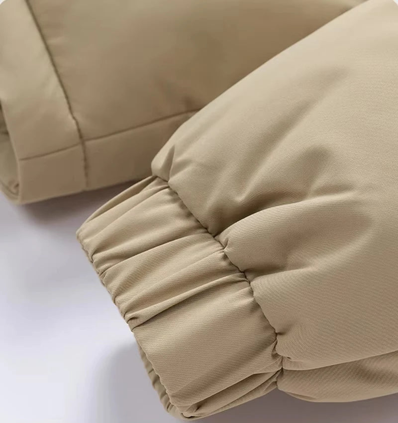 Men's Winter Jacket Hooded Casual Warm Cotton Jacket Thickened Fleece Lined Zipper Front Parka Winter Cold-Proof Coat 2026