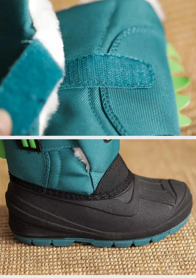 Toddler Animal Snow Boots – Plush-Lined Non-Slip Winter Boots
