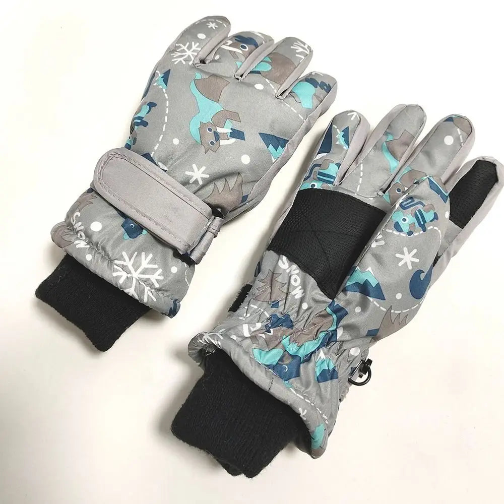 Youth Ski Gloves – Windproof Non-Slip Snow Gloves (Ages 9–15)