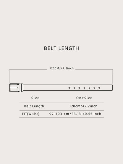 Cintura Western Retrò – Ecopelle con Fibbia in Metallo, Unisex