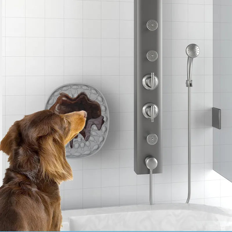 Lick Mat for Cats & Small Dogs – Suction-Cup Slow Feeder