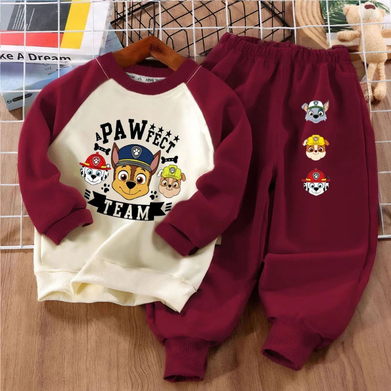 Boys' PAW Patrol Spliced Hoodie Set - 2-Piece Hoodie & Pants Suit, 9M-8Y