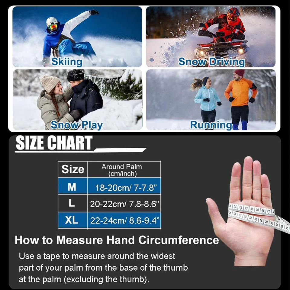 Unisex Thermal Touchscreen Cycling & Ski Gloves