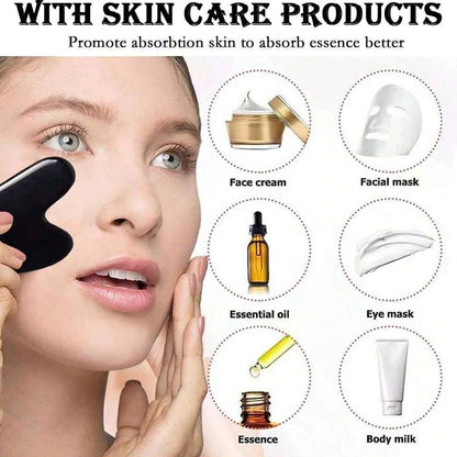 Ensemble rouleau à glace et Gua Sha pour le visage | Rouleau facial en silicone pour lifter, sculpter et masser