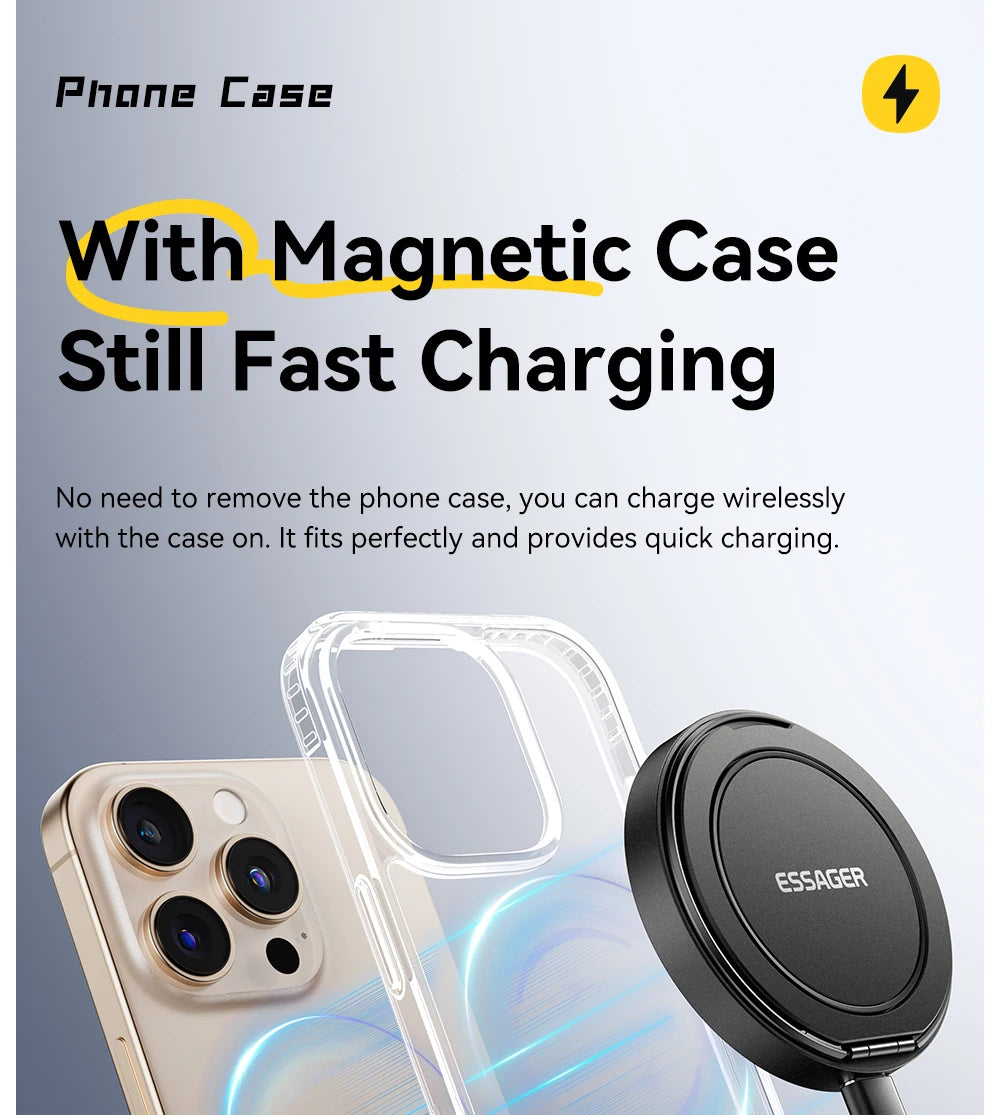 Essager 15W Magnetic Wireless Charging Stand for iPhone