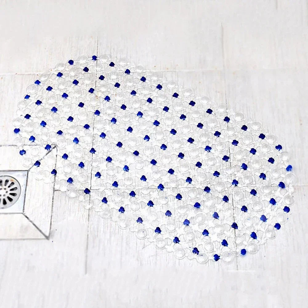 Non-Slip PVC Bath Mat with Suction Cups, 37.5 x 67 cm