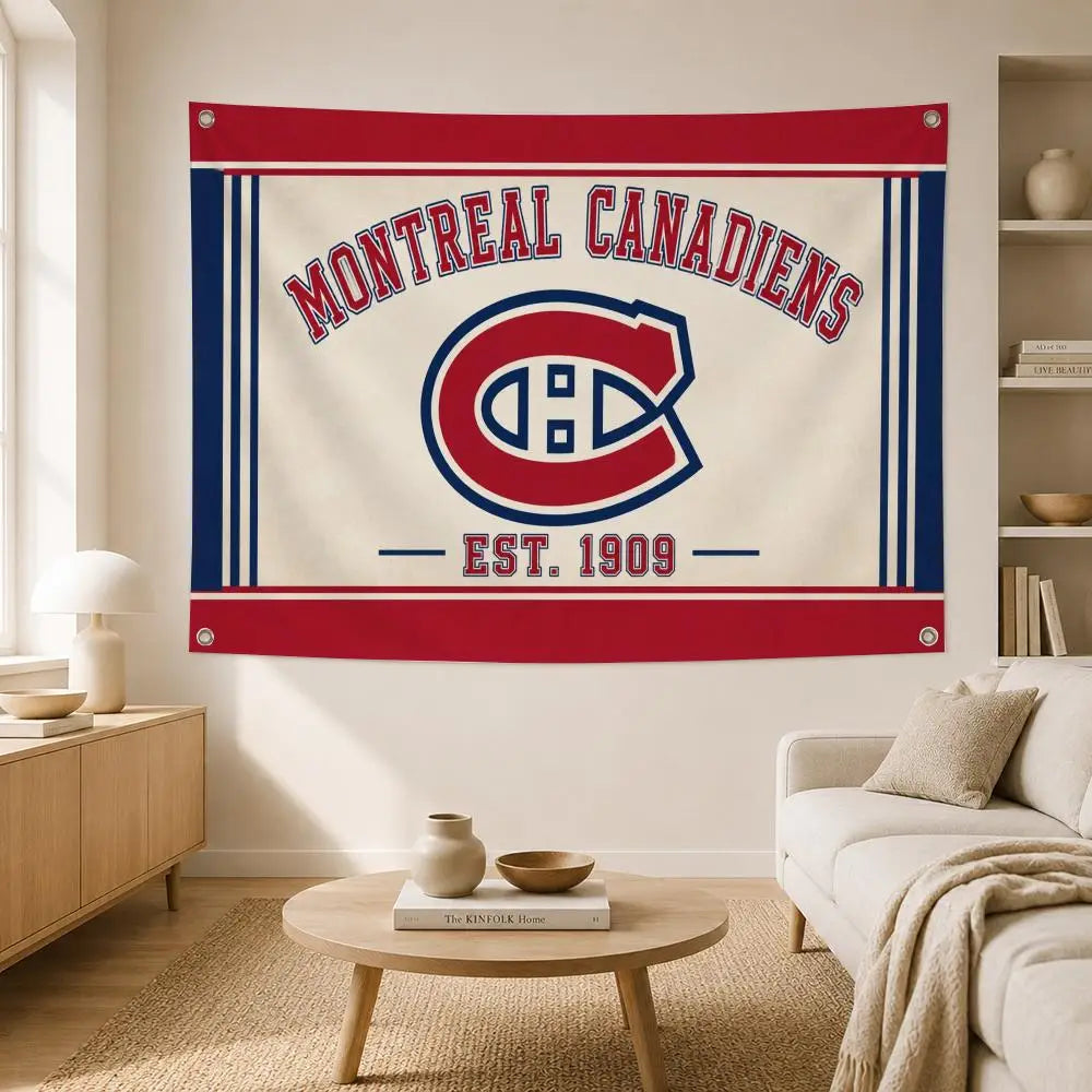 Montreal Canadiens Garden Flag | Indoor & Outdoor Yard Banner for Patio, Porch & Fan Cave