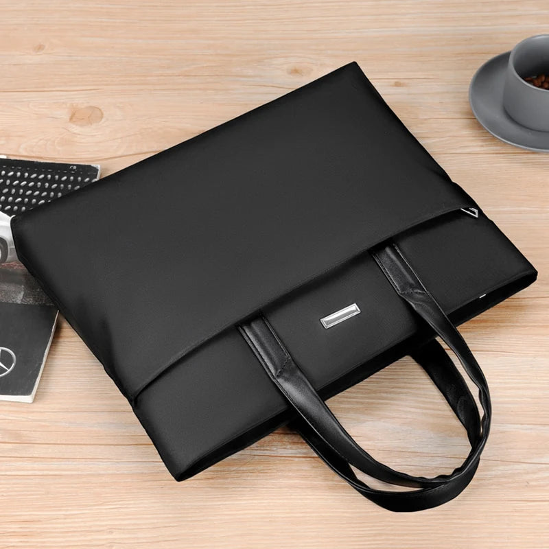 Large Capacity Laptop Tote Bag - Business Office Handbag with Notebook Compartment