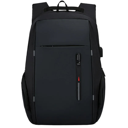 Mochila para portátil de 17" con puerto de carga USB - Bolsa de viaje impermeable para hombre y mujer