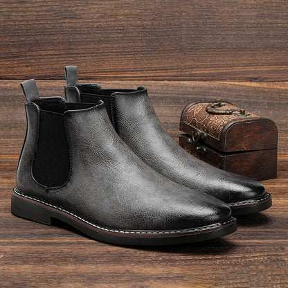 Herren-Chelsea-Boots im Slip-on-Stil mit eckiger Zehenpartie