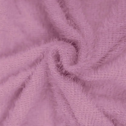 Knie-langes Damen-Strickkleid mit Rundhalsausschnitt