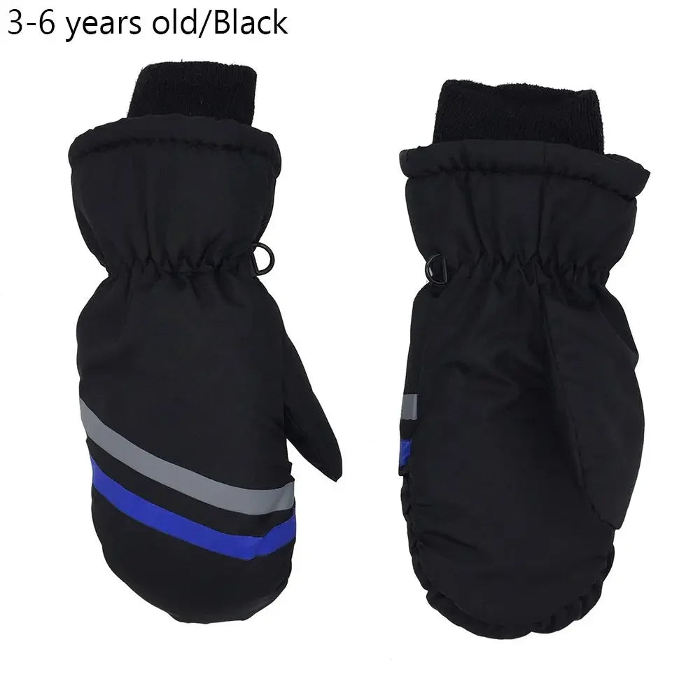 Kids' Ski Mittens – Water-Resistant Snow Mittens, Toddler to Age 13