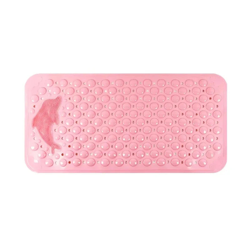 Dolphin Non-Slip Bath Mat with Suction Cups, 35 x 70 cm